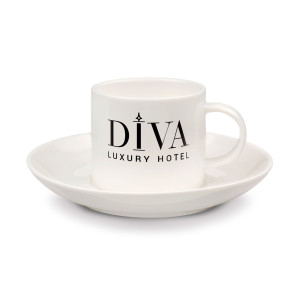 Réf. TasseES Tasse café expresso personnalisée avec soucoupe