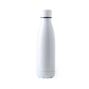 Réf. Bout2 - 700 - blanc Bouteille blanche en inox pour impression personnalisée par sublimation