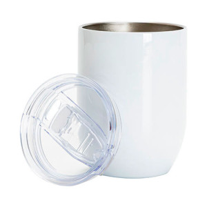 Gobelet métal inox avec couvercle personnalisable