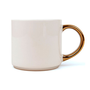 Réf. Mug400Or Mug personnalisable anse or 400 ml
