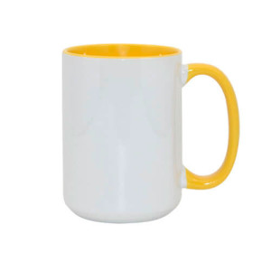 Réf. Mugia450-jaune Mug céramique couleur jaune à personnaliser