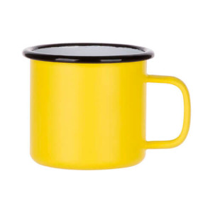 Réf. MugEmailC330 - jaune Mug émaillé jaune