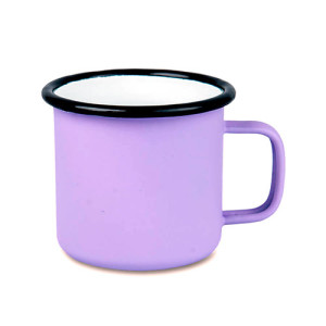 Réf. MugEmailC330 - violet mug émail violet personnalisable 11 Oz
