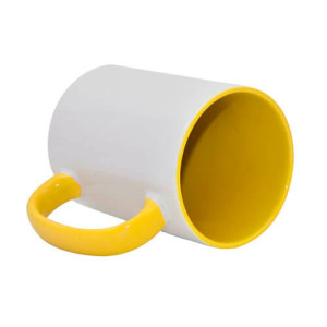Réf. Mugia450-jaune Mug jaune personnalisé grande taille