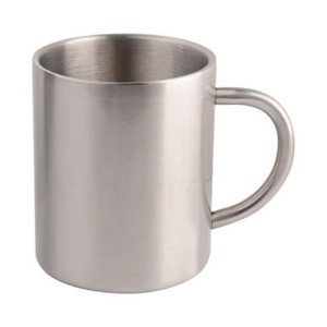 Réf. MugInox420 Mug métal inox personnalisable 420 ml