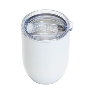 Gobelet personnalisable en inox blanc
