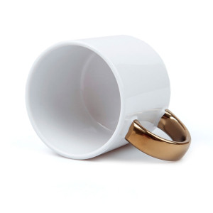 Réf. Mug400Or Mug céramique anse or