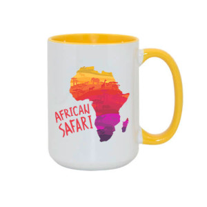 Réf. Mugia450-jaune Mug personnalisé céramique jaune