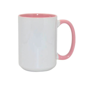 Réf. Mugia450-rose Mug intérieur et anse couleur rose