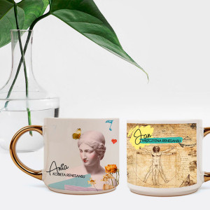 Réf. Mug400Or Tasses personnalisées anse or