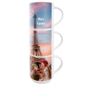 MugEmpi250 Mug personnalisé empilable imprimé avec photos