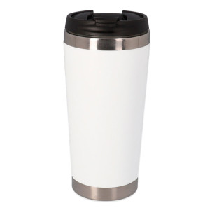 Tumbler personnalisable blanc inox et plastique