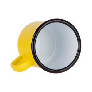 Réf. MugEmailC330 - jaune Mug camping vintage jaune