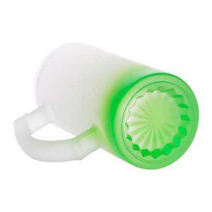 Réf. ChopeGivreeC - vert Culot chope en verre