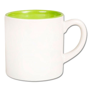 Réf. MiniMugic - vert Mini mug céramique à personnaliser intérieur couleur vert
