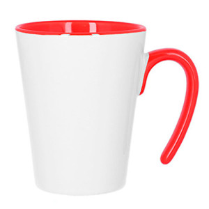 Réf. MugconiqueO - rouge Mug personnalisable conique rouge
