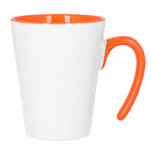 Réf. MugconiqueO - orange Mug conique orange à personnaliser