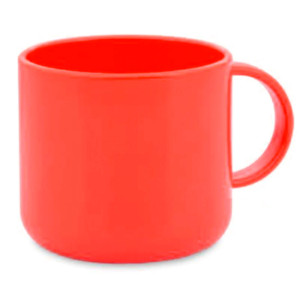 Réf. MiniMugPlastC - rouge Mijni mug rouge personnalisable en plastique