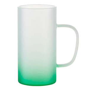 Réf. ChopeVerreAF - vert Chope de bière en verre à personnaliser