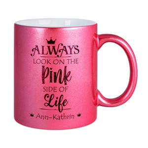 Réf. MugNac-rose Mug personnalisé rose nacré