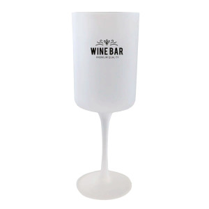 Verre à vin personnalisé effet dépoli