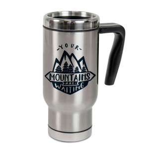 Réf. MugThermo2 - inox Mug thermos isotherme personnalisé en inox 500 ml