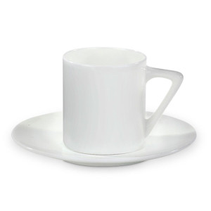 Tasse expresso personnalisable avec soucoupe et anse design