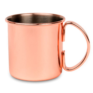 Mug métal personnalisable aspect cuivré