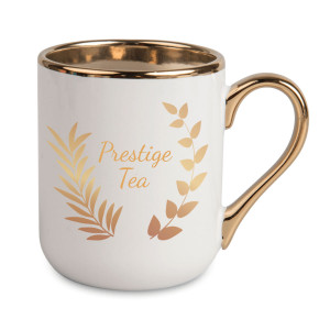 Réf. MugEle - blanc Tasse personnalisée Or en céramique