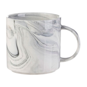 Réf. MugMarbre2 - gris Tasse marbrée personnalisable couleur gris
