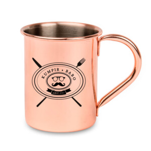 Mug personnalisé en métal couleur cuivre 330 ml