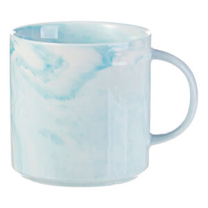Réf. MugMarbre2 - bleu Mug bleu personnalisable effet marbré