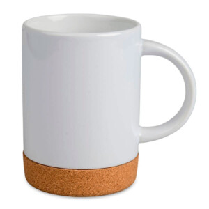 Réf. MugLiegeGT Mug personnalisable fond liège en céramique grande taille