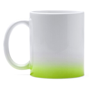 MugFD vert brillant Mug personnalisable 330 ml en céramique avec culot couleur vert
