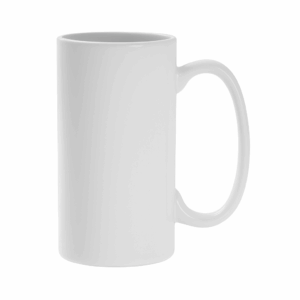 Réf. MugET - blanc Mug étroit et élancé blanc en céramique, personnalisable par sublimation