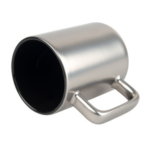 Mug argenté aspect mat personnalisable par sublimation