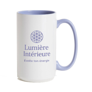 Réf. MugET - violet clair Mug élancé violet clair personnalisé avec logo entreprise et texte. Une forme originale et design.