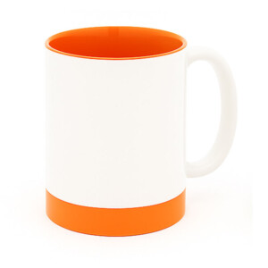 Réf. MugCEmb - orange Mug personnalisable orange en céramique 300 ml