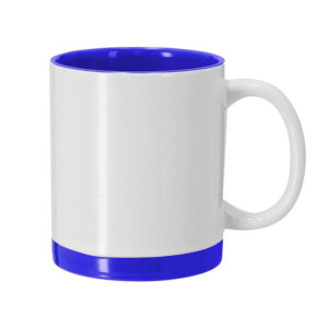 Réf. Mugibc - bleu Mug personnalisable par sublimation bleu et blanc